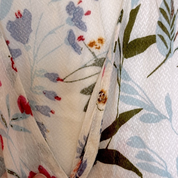 Love Stitch white Floral Flowy dress garden party summer picnic - Picture 8 of 8